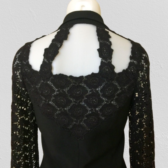 Rare find Authentic Gianni Versace 1990's blazer silver Medusa applications - Picture 7 of 8